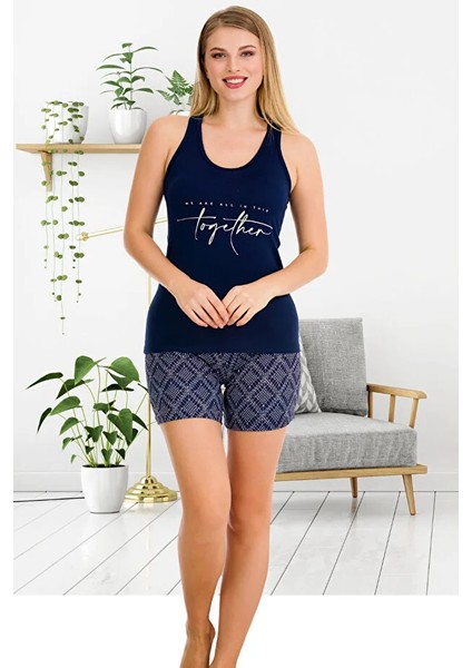 Lady Desenli Sıfır Kollu Şortlu Pijama Takımı fiyatları