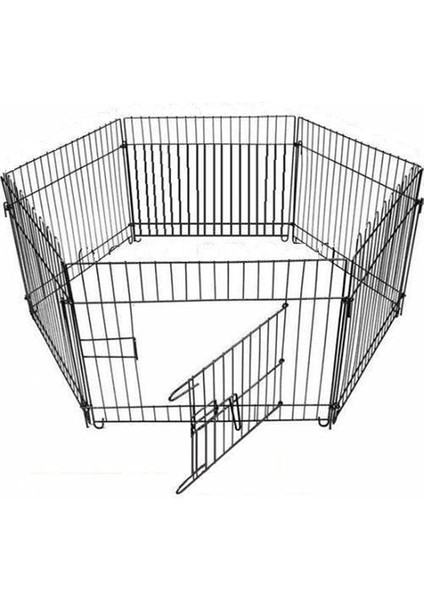 Gnd Metal Köpek Oyun Alanı Çit 63X54 cm Altı Parça