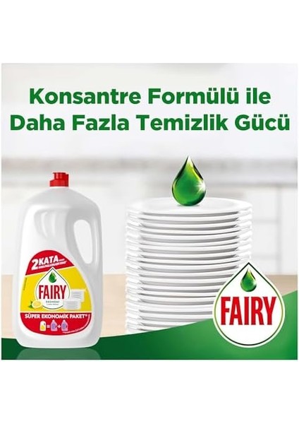 Fairy Süper Ekonomik Paket Sıvı Bulaşık Deterjanı 2600 ml Limon Kokulu fiyatları