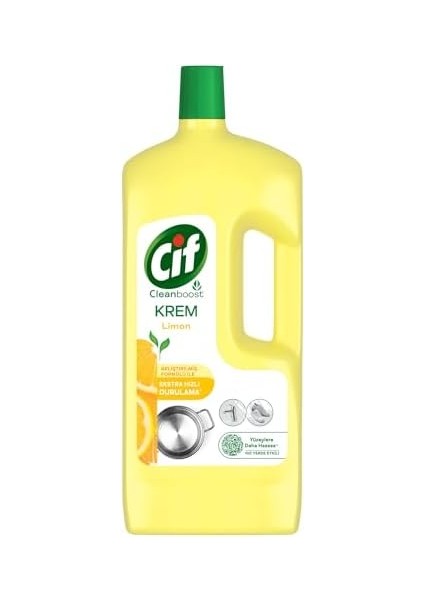 Cif Krem Yeni Nesil Yüzey Temizleyici Limon 1500 ml Tekli Paket modelleri