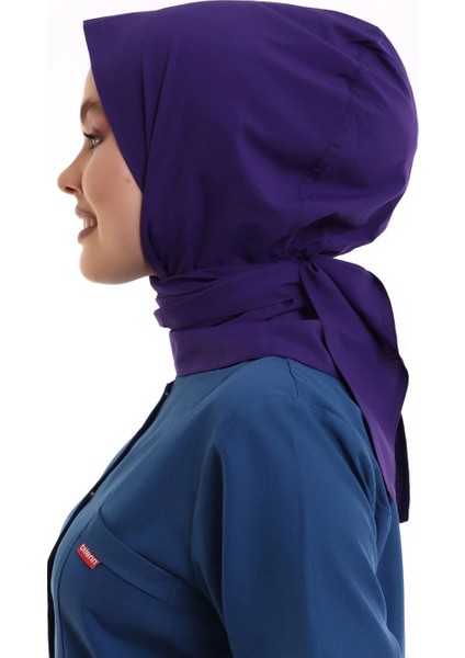 Tesettür Boyun Bağlamalı Bone - 128 Mor fırsatları