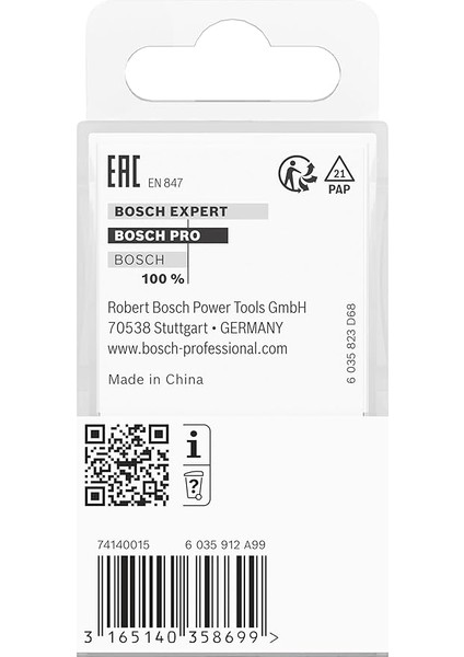 Professional Bosch Professional Aksesuar 2 608 628 408 Çinko Freze Ucu 8 Mm, D1 14,0 Mm, U 14,0 Mm, 15° fırsatları