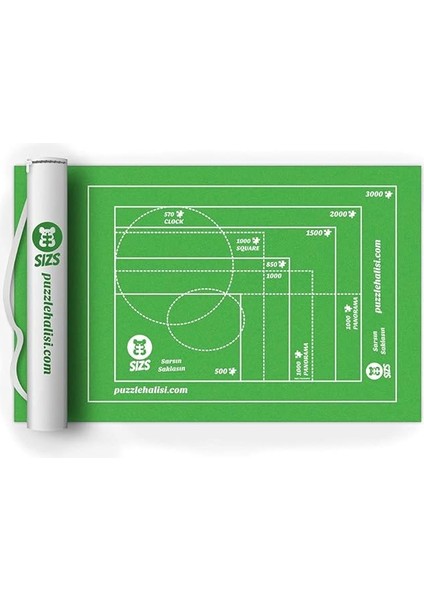 Puzzle Halısı 1000’LIK Den 6000'LIĞE Kadar Farklı Boyutlar | Askılı Çanta | Puzzle'ı Sar Sakla ve Açtığında Kaldığın Yerden Devam Et (3000'LIK)