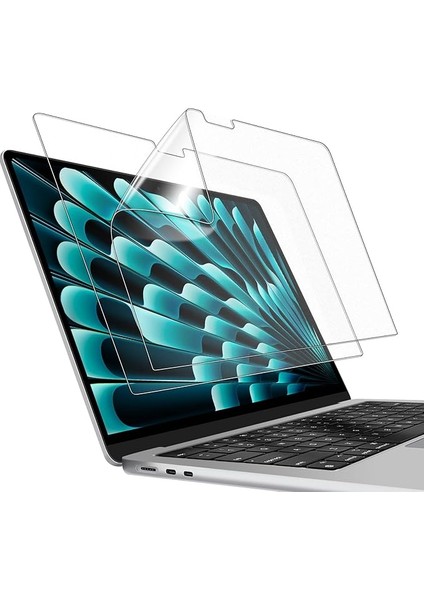 Ekran Koruyucu Için MacBook Air 13.6 Inç (2025/2024/2022, M4/m3/m2), Parlama Önleyici Film Mat, Parmak Izi Önleyici, 2 Paket
