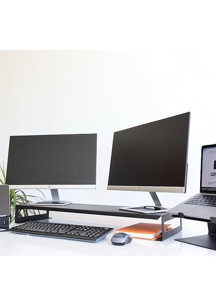 Dual Monitör Standı – Ikili Monitör Standı – Monitör Yükseltici – Metal – Siyah – SMS4BL fırsatları