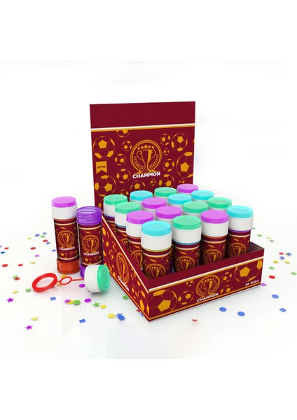 Köpük Balon 4lü -Champion Sarı Kırmızı-