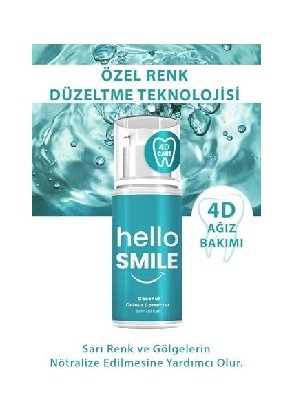 Hello Smile Hindistan Cevizi Aromalı Anında Beyazlatıcı Diş Jeli modelleri