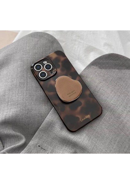 Iphone Retro Amber Desenli Kahve Çekirdeği Tutucu Aparatlı Telefon Kılıfı fiyatları