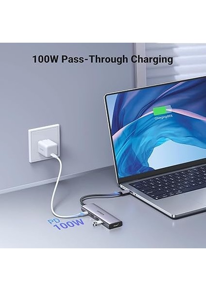 Type-C To 4K/60Hz HDMI 3*usb 3.0 100W Pd Güç Girişi Çoklayıcı Hub Adaptör modelleri