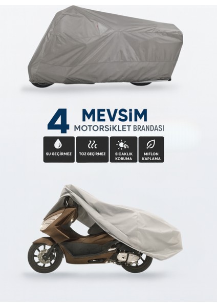 Tgb Elegance 50 cc Uyumlu Motosiklet Brandası 4 Mevsim Su Geçirmez Motor Brandası
