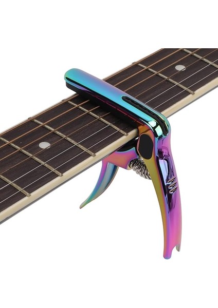 Gitar Için Kapo, Metal Gitar Kaposu, Akustik, Elektro Gitar, Bas, Ukulele, Mandolin ve Banjo Için Ses Ayarlama Aleti, 7,3 x 8,5 x 1,3 cm / 2,9 x 3,3 x 0,5 Inç