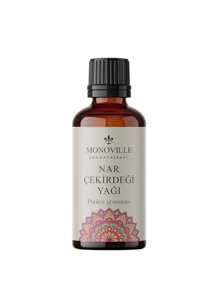 Monoville Nar Çekirdeği Yağı 30 ml Soğuk SIKIM%100 Saf ve Doğal (Pomegrenate Seed Oil)