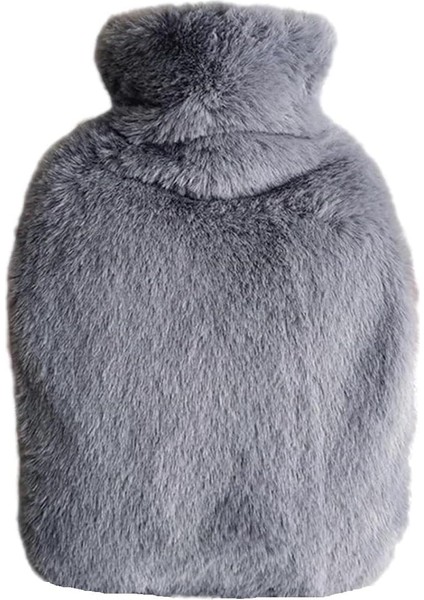 Sıcak Su Torbası Yan Cepli Gri Peluş Termofor 27X17X2CM 1 Litre modelleri