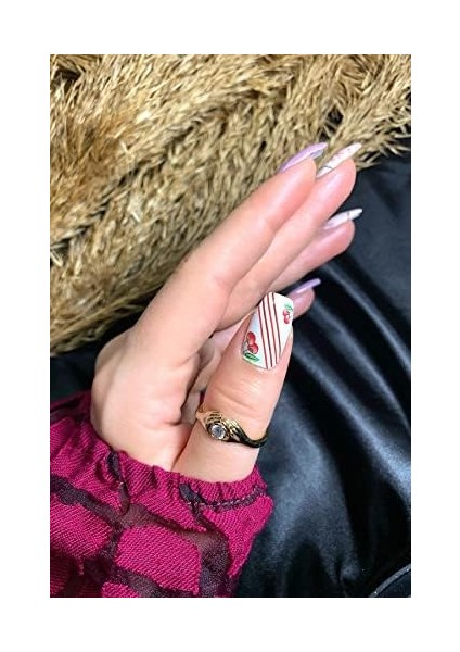 Artikel Kiraz Tırnak Dövmesi, Tırnak Tattoo, Nail Art, Tırnak Sticker