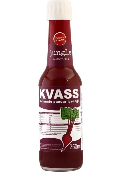 Jungle Healthy Food Sade Pancar Kvass 250 Mililitre