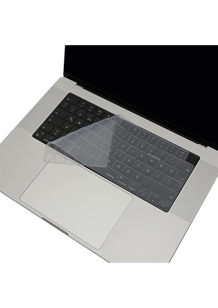 Macbook Klavye Koruyucu Air Pro M1-M2-M3 (Us-Ingilizce) (Touchbarsız) A2681 A3113, 2941 A3114, A2442 A2779 A2992 A2918, A2485 A2780 2992 ile Uyumlu Şeffaf