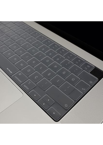 Macbook Klavye Koruyucu Air Pro M1-M2-M3 (Us-Ingilizce) (Touchbarsız) A2681 A3113, 2941 A3114, A2442 A2779 A2992 A2918, A2485 A2780 2992 ile Uyumlu Şeffaf modelleri