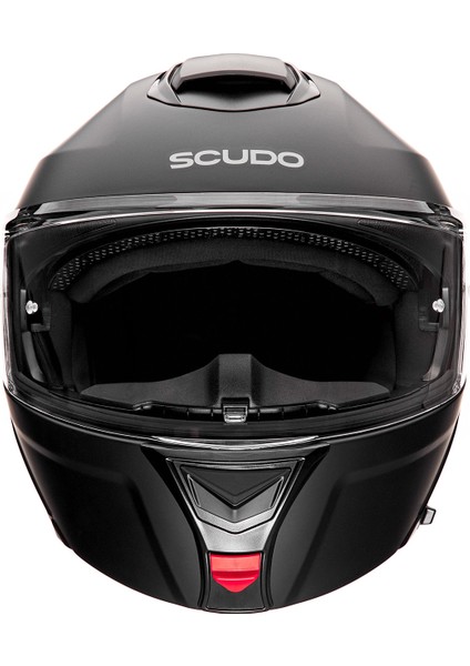 U1 Modüler Çene Açılır Güneş Vizörlü Motosiklet Kaskı Ece 22.06 Sertifikalı Mat Siyah