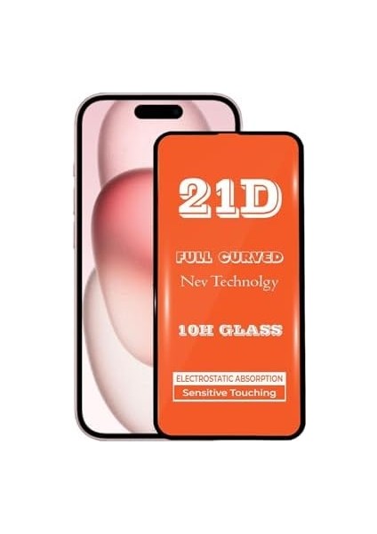 Iletişim 15 ile Uyumlu Tam Kaplayan 21D Temperli Ekran Cam modelleri