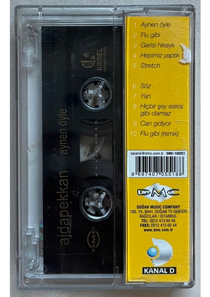 Ajda Pekkan Aynen Öyle Kaset (Orijinal Dönem Baskı Kaset) fiyatları