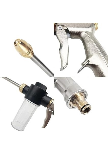 Basınçlı Su Köpük Tabancası Bahçe Sulama Araba Yıkama Bahçe Ilaçlama Tabanca Başlık indirimleri