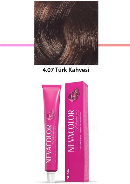 Litaetrend Premium 4.07 Türk Kahvesi - Kalıcı Krem Saç Boyası 50 G Tüp