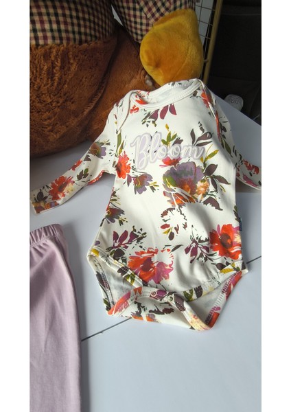 Erkek-Kız Bebek Omuz Genişletmeli Çıtçıtlı Body Pijama Bere Takımı, %100 Pamuk , Modern Tasarım modelleri