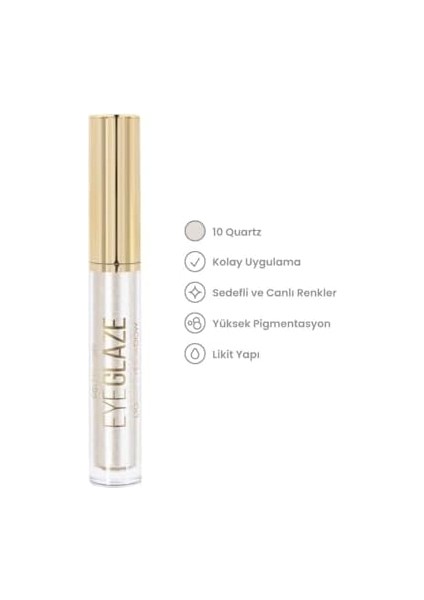 Golden Rose Eye Glaze Liquid Eyeshadow No:10 Quartz - Far fiyatları