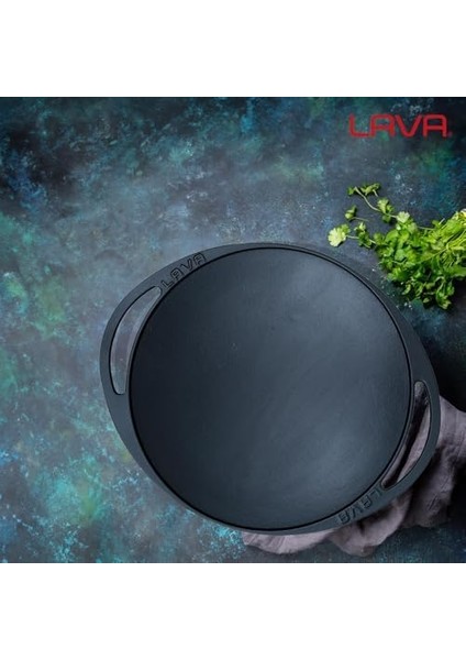 Döküm Kavurma Tavası, Metal Kulplu, 28CM, Siyah fiyatları