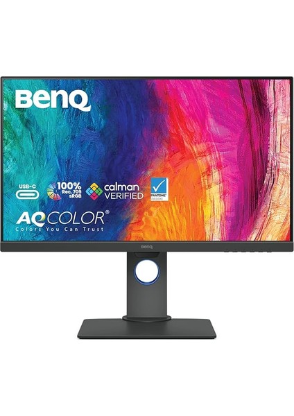 PD2705Q 27 Inç 2k Qhd IPS Fabrika Kalibre Bilgisayar Monitörü, Grafik Tasarım ve Video Düzenleme IÇIN,%100 Srgb, Dualview, Usb-C, 65W Güç Dağıtımı, Papatya Zinciri, HDR10 ve Cad/cam
