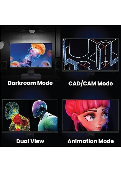 PD2705Q 27 Inç 2k Qhd IPS Fabrika Kalibre Bilgisayar Monitörü, Grafik Tasarım ve Video Düzenleme IÇIN,%100 Srgb, Dualview, Usb-C, 65W Güç Dağıtımı, Papatya Zinciri, HDR10 ve Cad/cam fırsatları