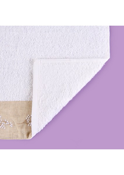 Soft French Cottage Ruva Yüz Havlusu - Ekru - 50X90 cm modelleri