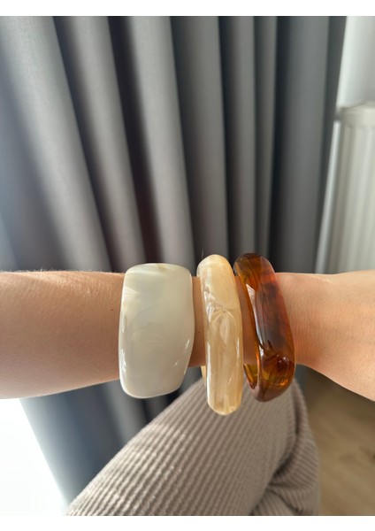 Krem Rengi Ince Kemik Bileklik modelleri