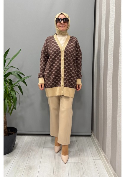 Hırka Siyah-Camel 26KOBHRK3083