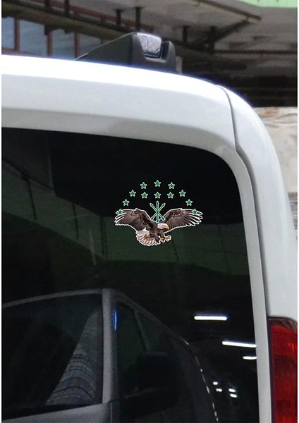 Adige Bayrak Kartal Color Sticker Etiket 14X10 cm indirimleri