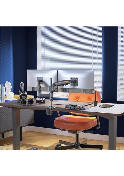 North Bayou Nb H180 17-27" Çift Kol 2-9 kg Amortisörlü Monitör Standı modelleri