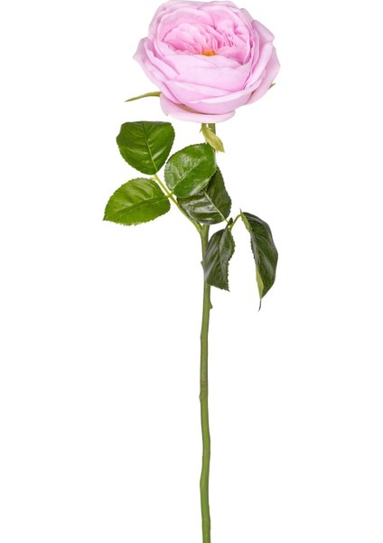 Yapay Çiçek Islak Dokulu Gül Lila 48 Cm.