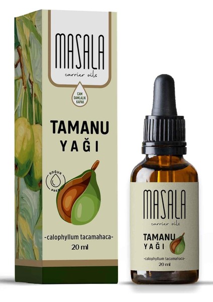 Masala Tamanu Yağı 20 Ml. Soğuk Pres (Tamanu Carrier Oil) fiyatları