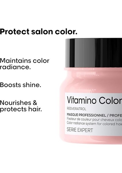 Professionnel Paris Serie Expert Vitamino Color Boyalı Saçlar Için Renk Koruyucu Maske 250ML modelleri