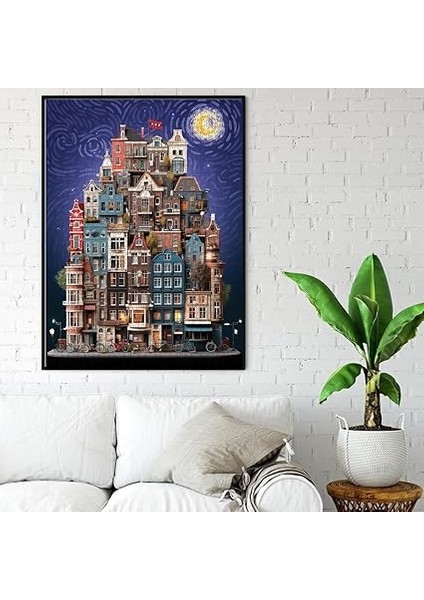 Puzzle - Amsterdam Starry Night / 1000 Parça Puzzle, #1183 modelleri