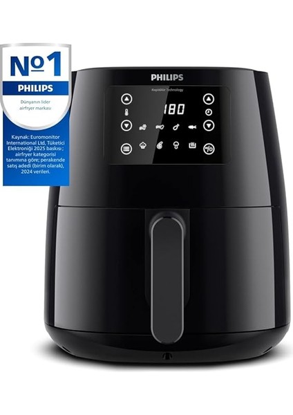 Airfryer Fritöz, 0.8 Kg, 4.1 L Kapasite, Siyah modelleri