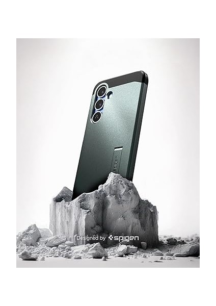 Galaxy S25 ile Uyumlu Ekstra Dayanıklı Kılıf Tough Armor Ai Hava Kanalı Teknolojisi Askeri Sınıf Koruma Magfit Özellikli Kickstand'lı Abyss Green Çift Katman Kapak - ACS09010 modelleri