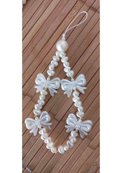 Inci ve Fiyonk Çanta Süsü Charm