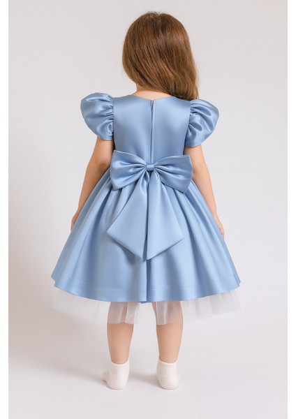 Kız Çocuk Ön Arka Fiyonk Detaylı Yaka Incili Balo Parti Mezuniyet Doğum Günü Elbise fiyatları