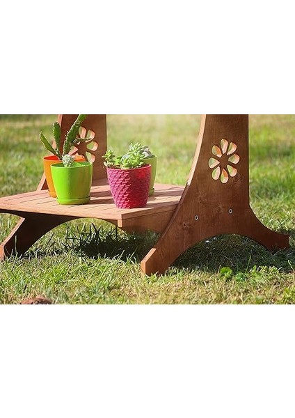 Ahşap Saksı Rafı modelleri