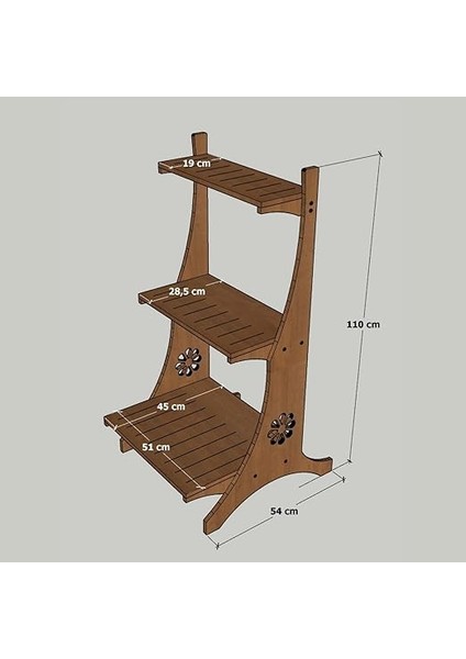 Ahşap Saksı Rafı fırsatları