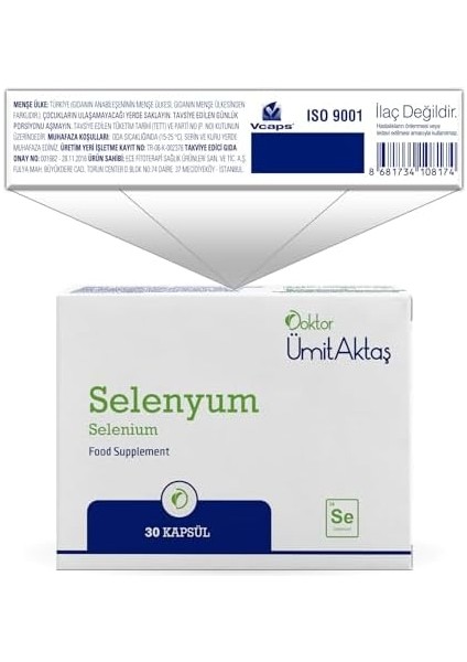 Dr. Ümit Aktaş Selenyum Vitamin Takviyesi fiyatları
