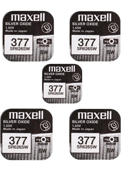 Brunswick 377 SR626SW Düğme Pil 1,55 V