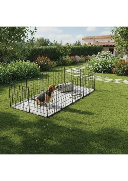 33X33 Panel 2x4 Evcil Hayvan Çiti Siyah fırsatları