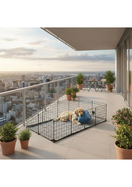 33X33 Panel 2x4 Evcil Hayvan Çiti Siyah indirimleri